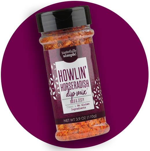 Howlin’ Horseradish Dip Mix™ shaker jar