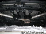 Four black train horns undercarriage dual exhaust snow Wesley's 2008 Toyota RAV4 Conductor's Special 228H gallery photo 3