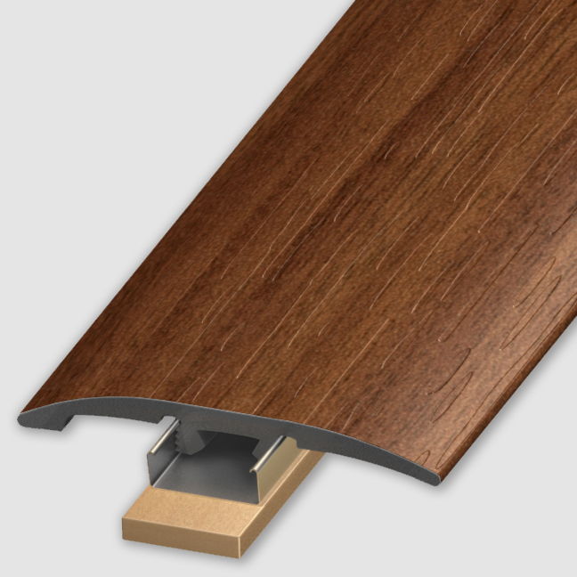 Slimtrim Transition with Metal Track and MDF Shim