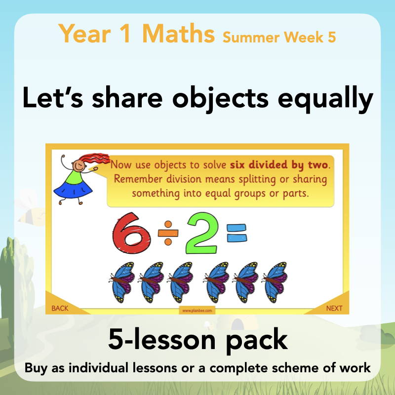Year 1 Curriculum - Let's share objects equally