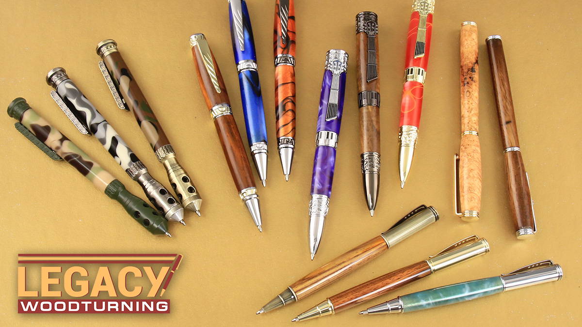 Legacy Woodturning Pen and Pencil Kit Instructions