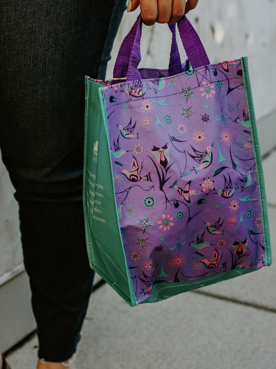 Hummingbirds Small Eco Bag by Nicole La Rock