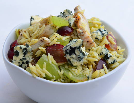 Grilled Chicken, Grape and Orzo Salad