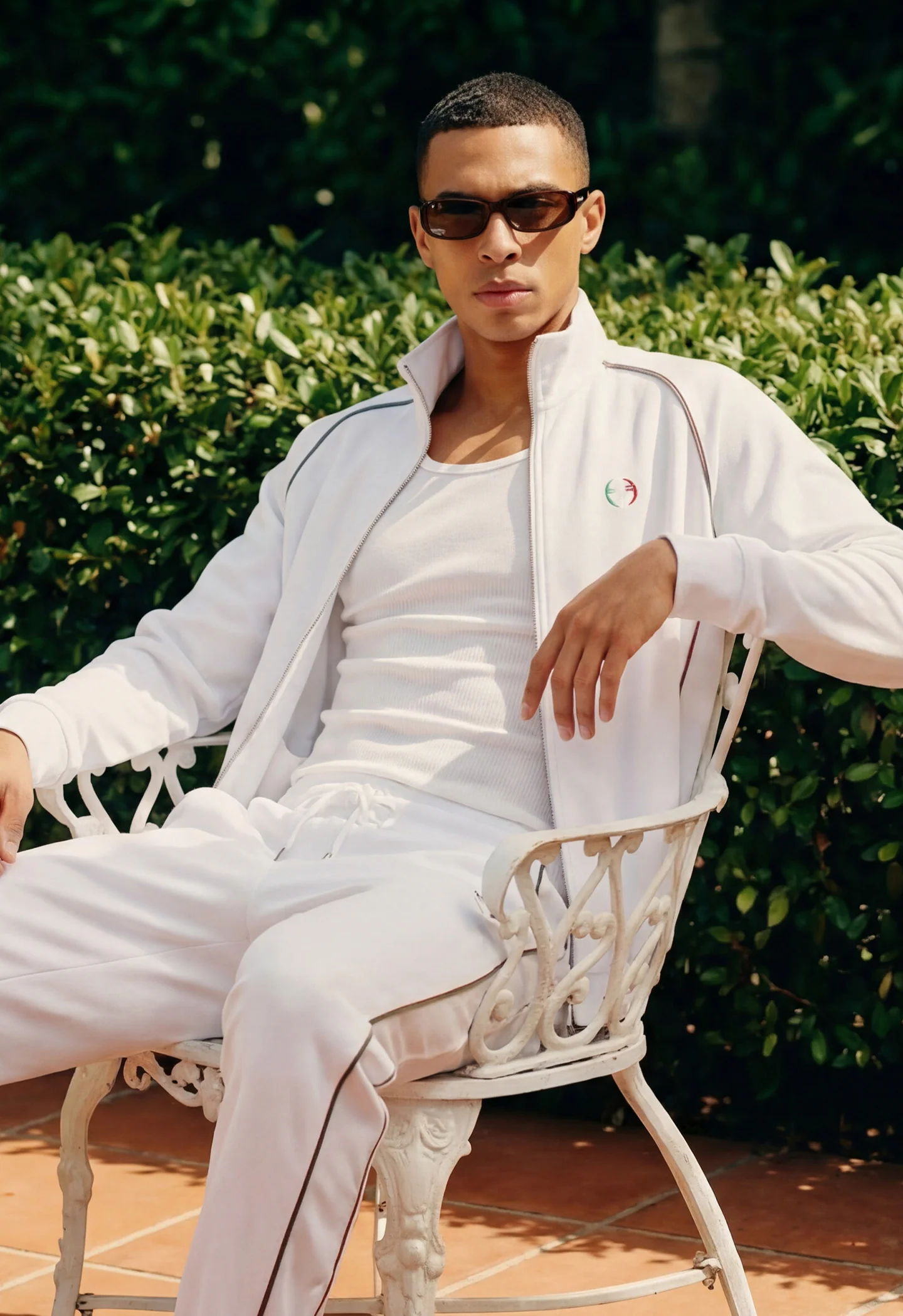 Off Court Comfort - Model wearing tracksuits