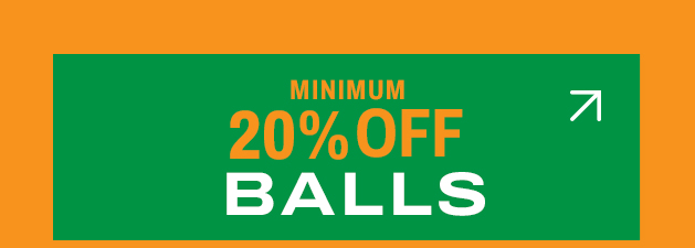 minimum 20% off Balls