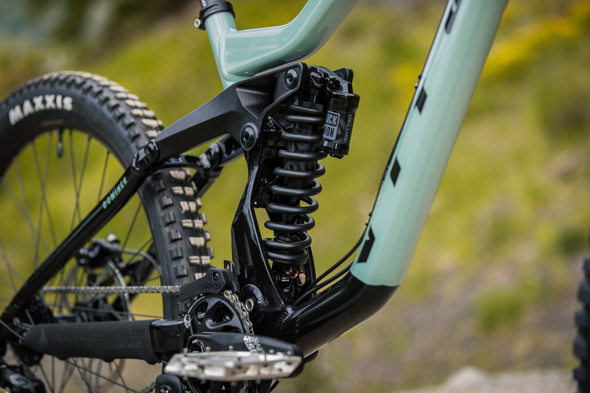 The Vitus Dominer 297 downhill bike 