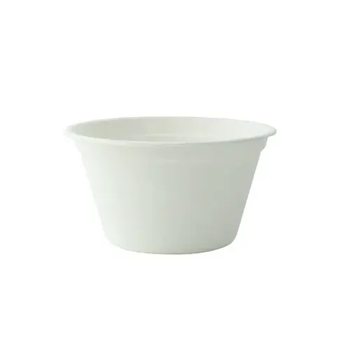 A white sugarcane bowl