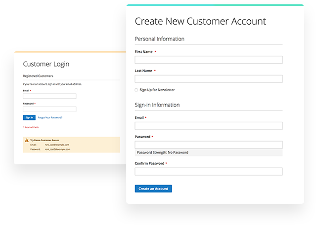 Checkout improved account login/creation UX