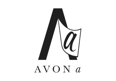Logo for Avon A featuring stylized letters 
