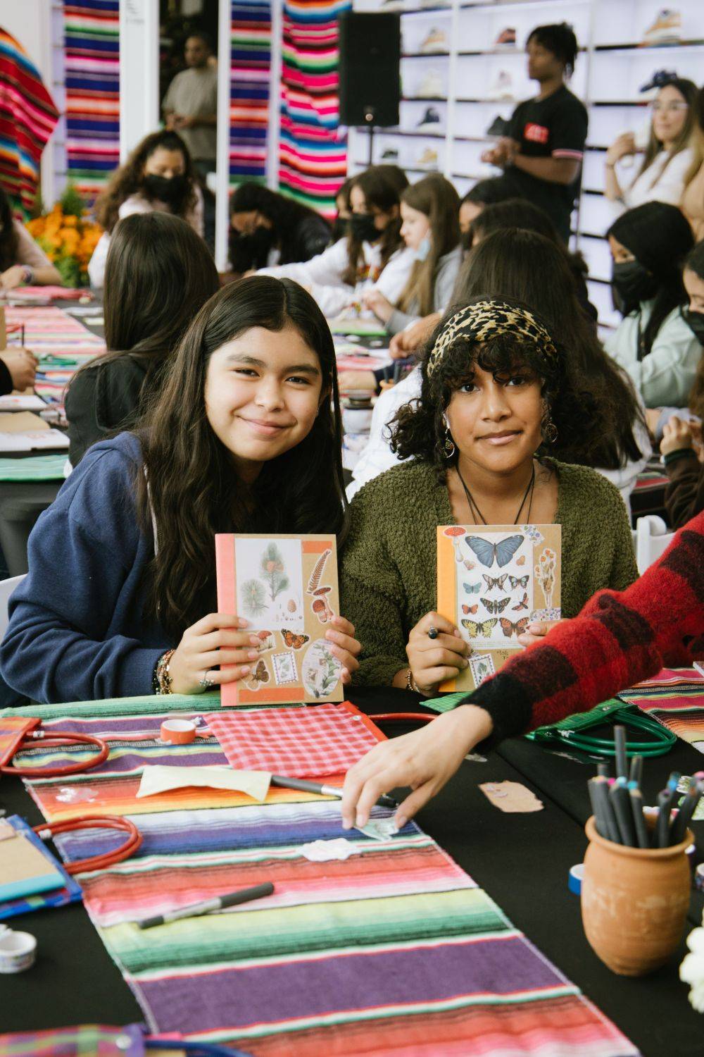 hispanic heritage month x new balance girls show off their creation
