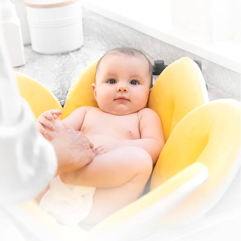 UK Blooming Bath Tub Mat Baby Infant Flower Bathing Sink Cushion Security  Padded