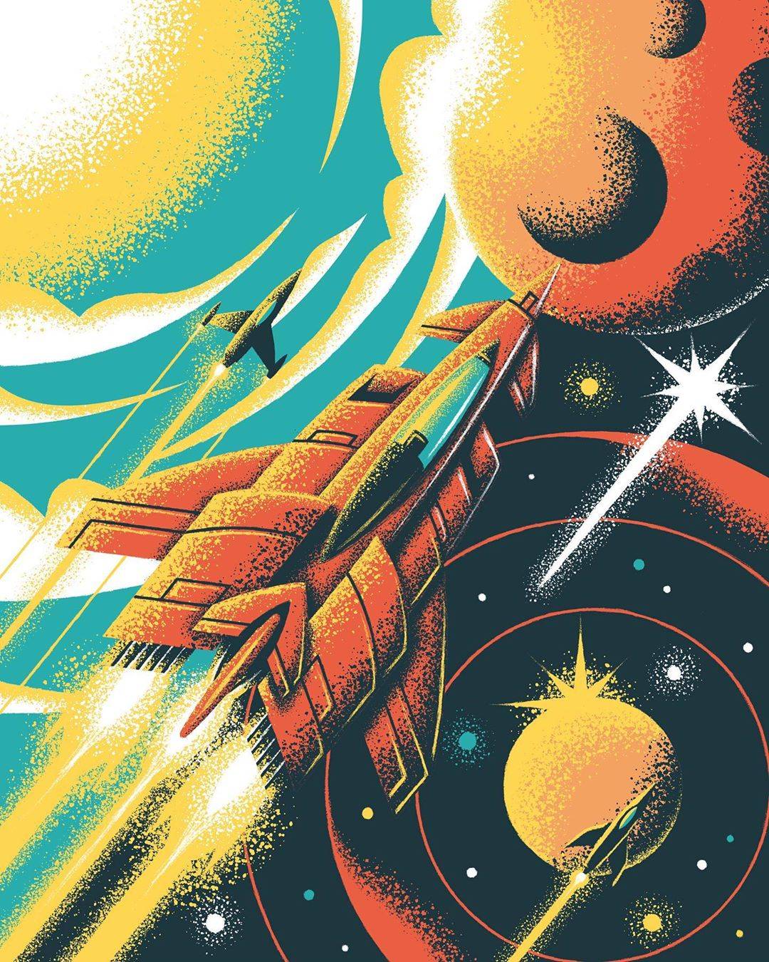 Rocket illustration by Michael Fugoso