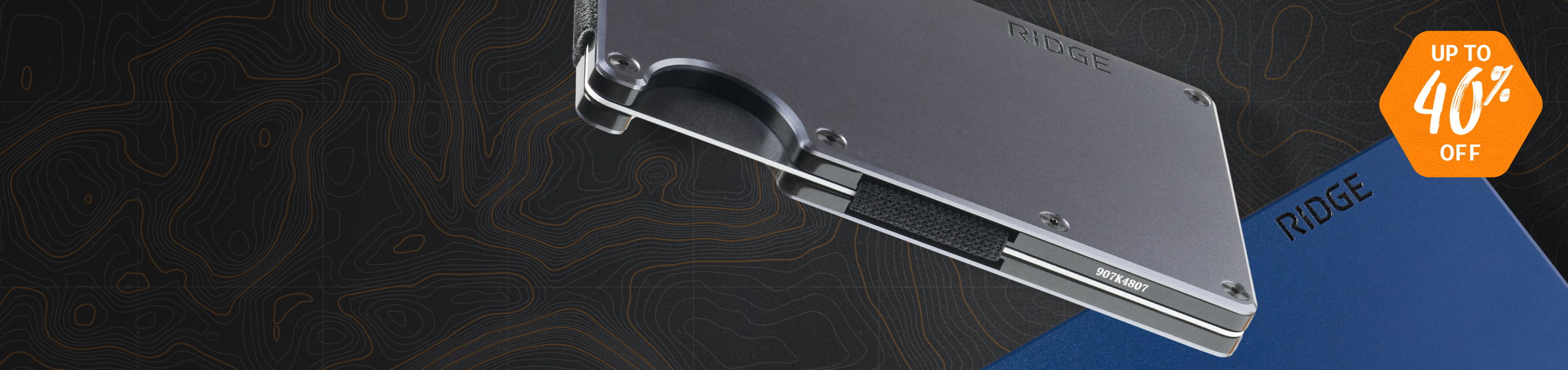 A sleek electronic device on a dark background with a discount tag.