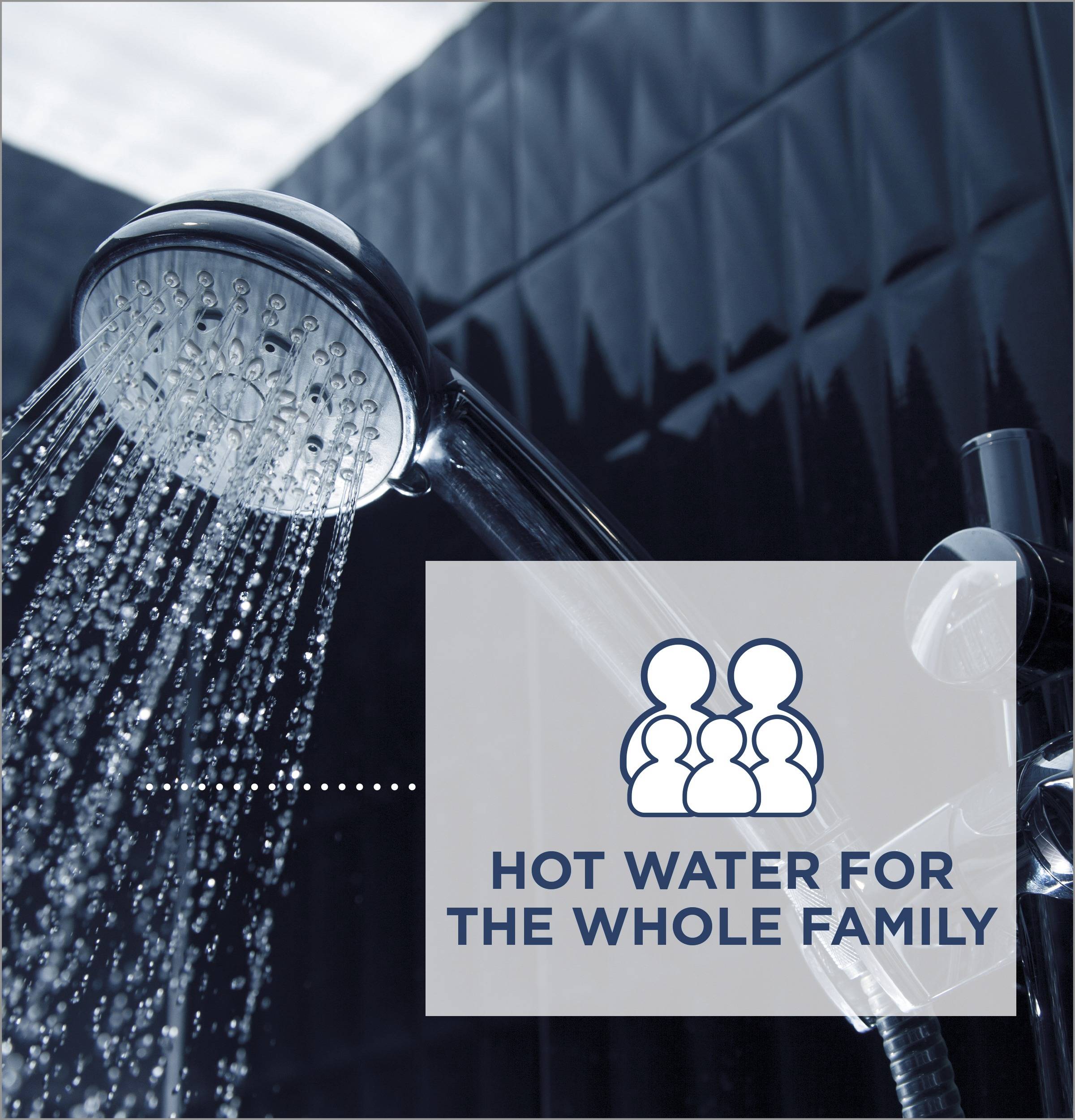 Shower head: Hot water for the whole family