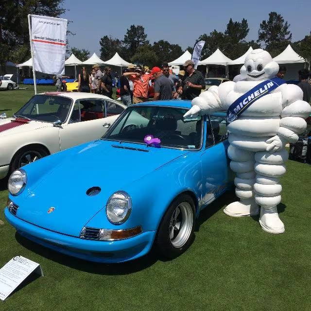 Porsche 911 Turbo and Michelin Man