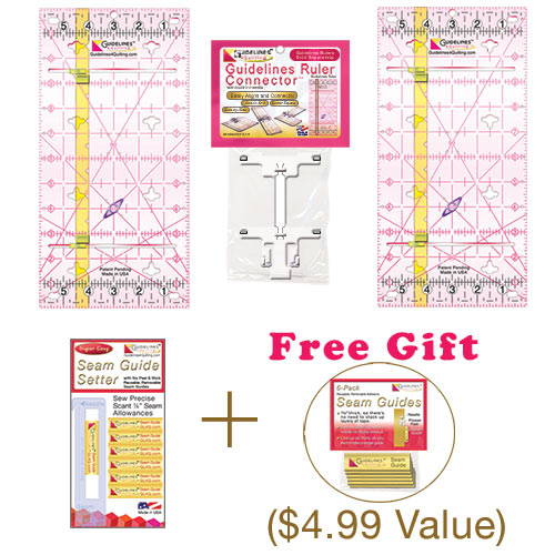 2-Guidelines Ruler Perfect4Pattern Set by Guidelines4Quilting