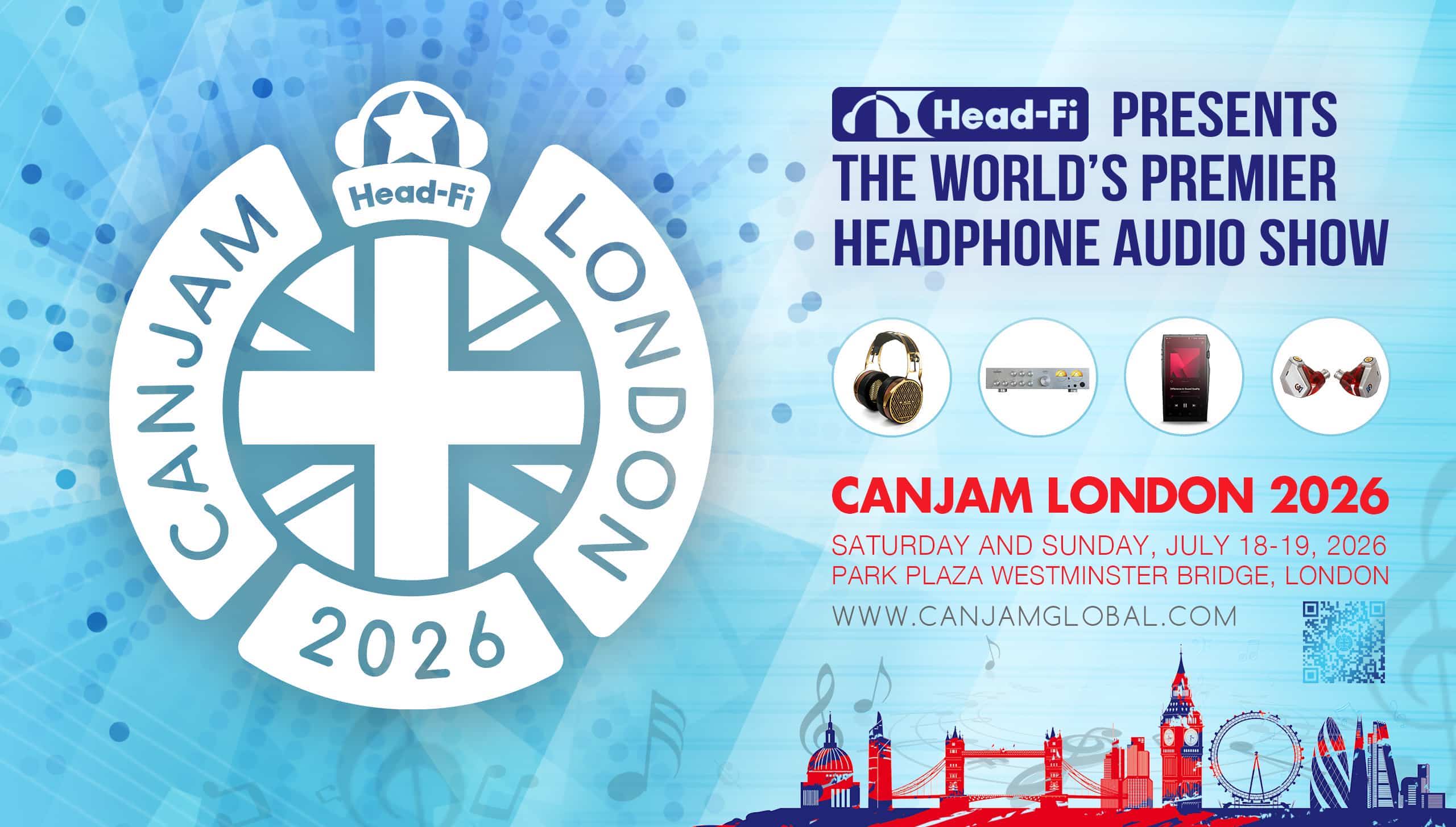 Logo for CanJam London 2026, headphone audio show event promotion.