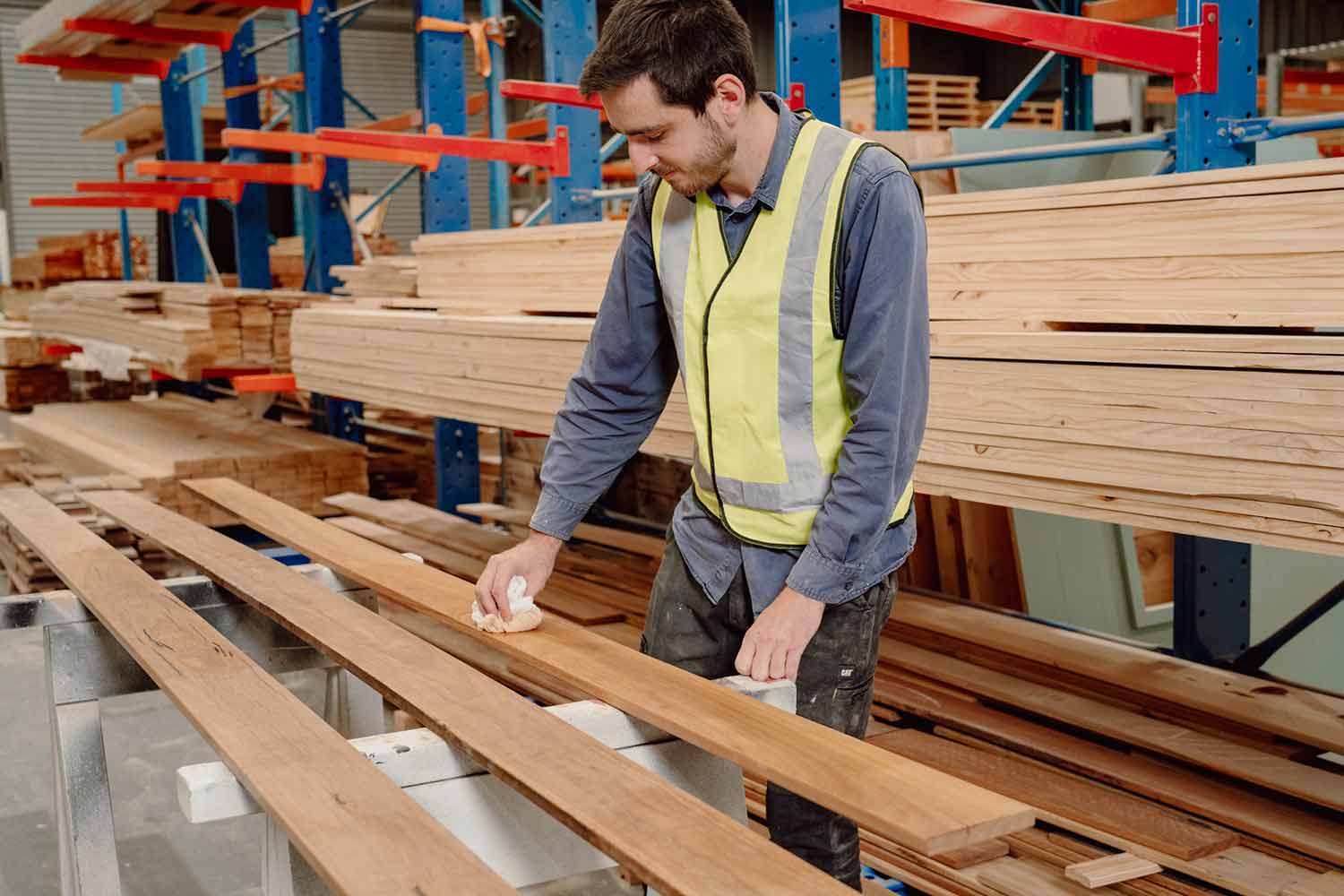 Sanding and oiling timber to be used in kids playgrounds and wooden cubby houses