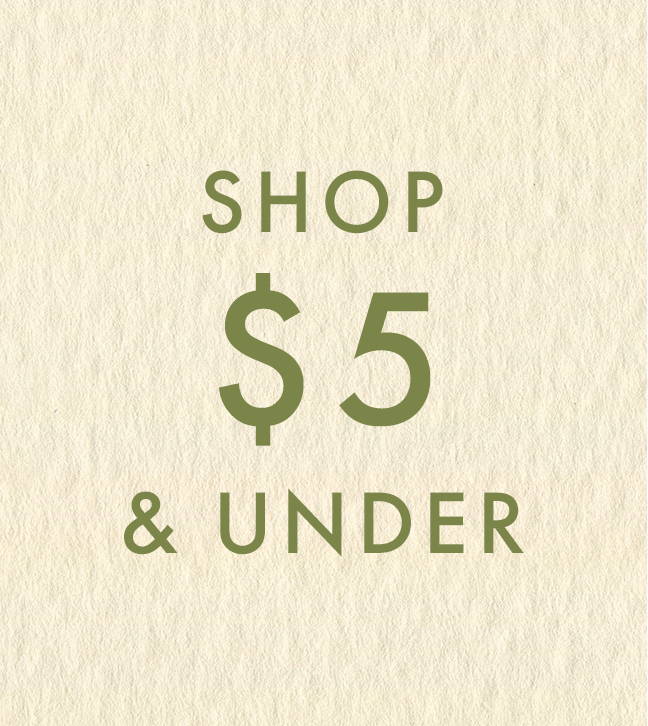 Shop by Price | Shop $5 & Under.