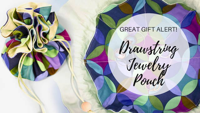 Drawstring Jewelry Pouch Gift to Sew