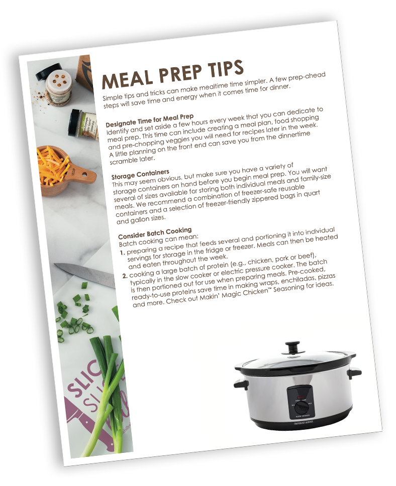 meal prep tips guide