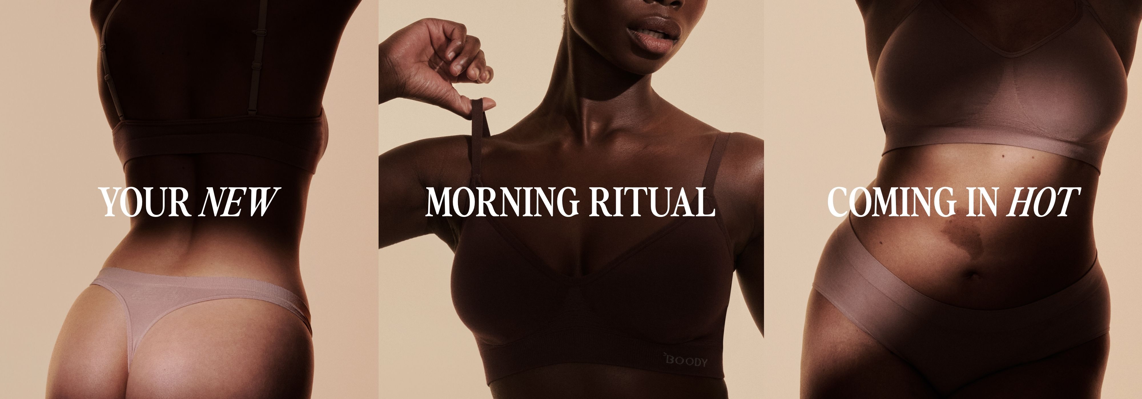 Three images with text: 