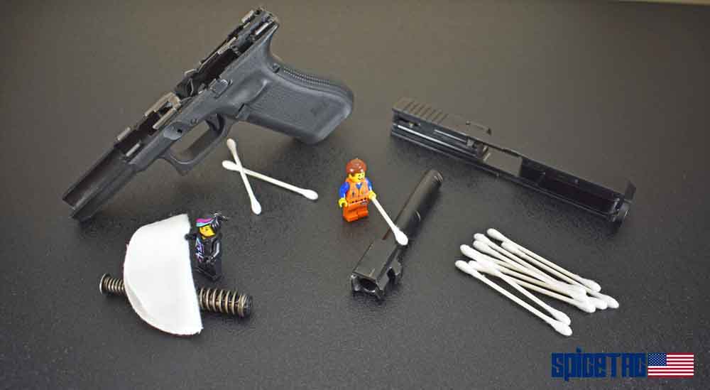 Glock pistols are very easy to disassemble for cleaning