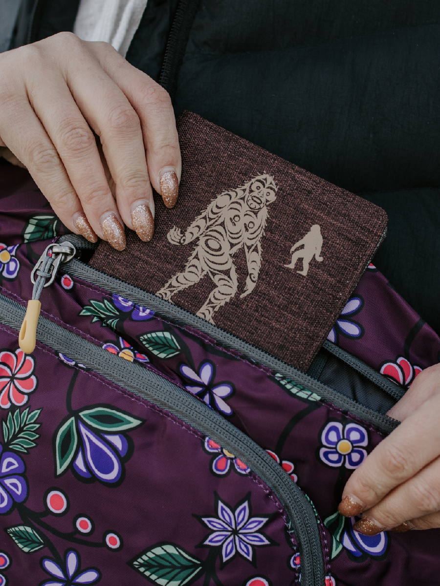 Sasquatch Crosshatch Wallet by Francis Horne Sr.