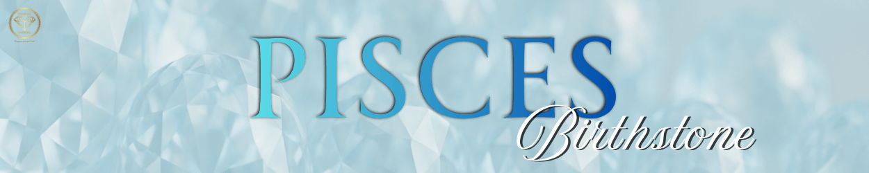 Pisces birthstone banner 
