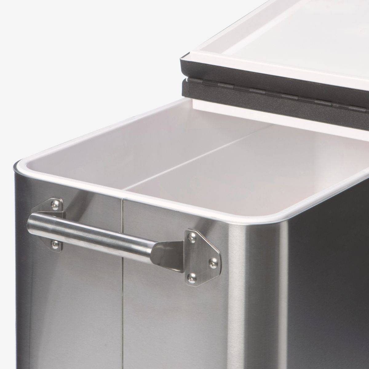 stainless steel cooler with plastic liner