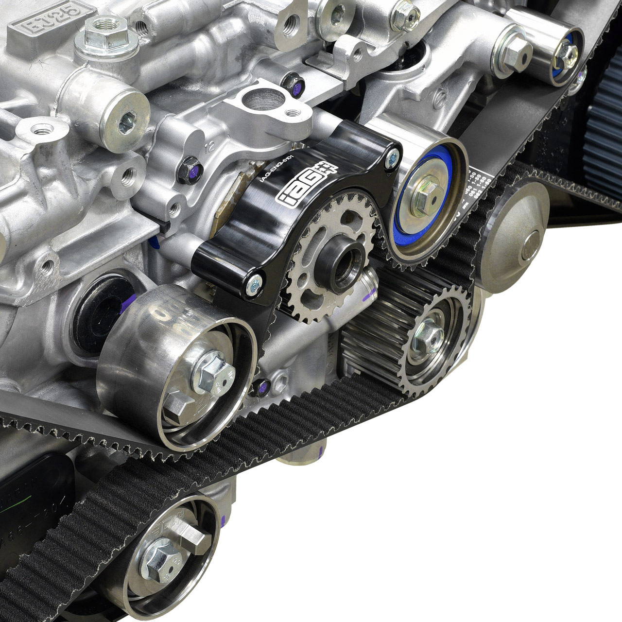 IAG Performance V2 Timing Belt Guide For Subaru WRX/STI - Black Billet Aluminum