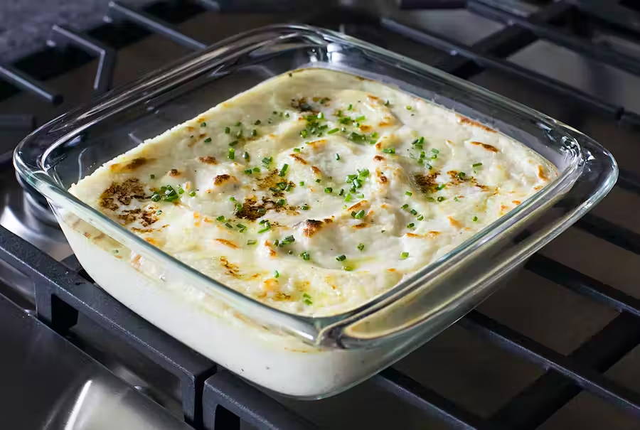 Mashed Potatoes in a Baking Dish
