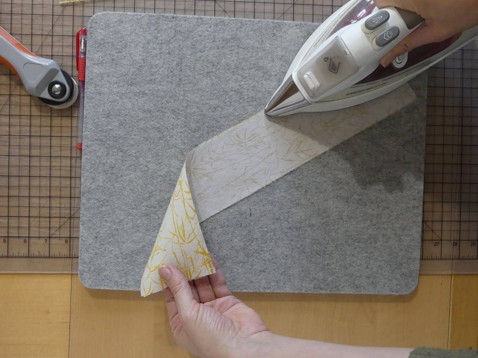 iron the fusible interfacing