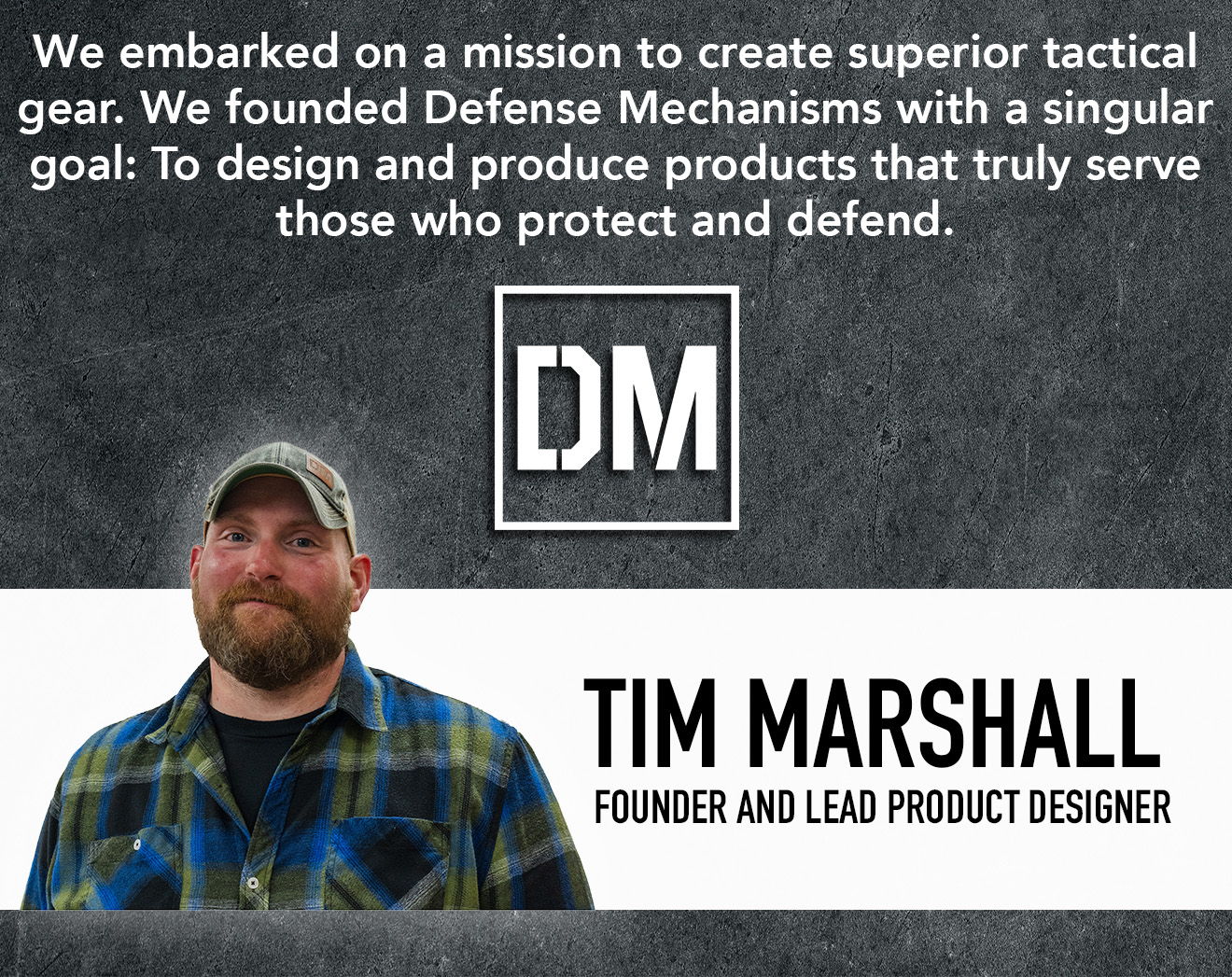 Tim Marshall, founder and lead product designer of Defense Mechanisms.