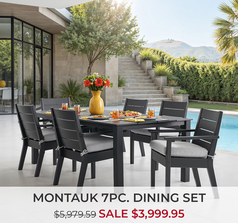 Montauk 7-piece dining set on sale for $3,999.95.