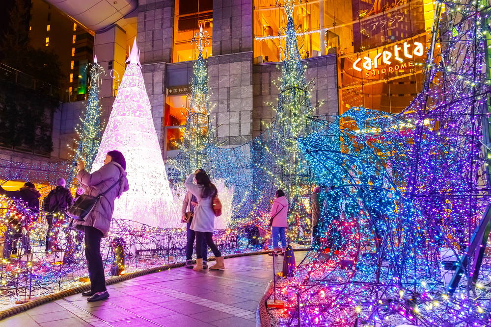 christmas illuminations in Japan