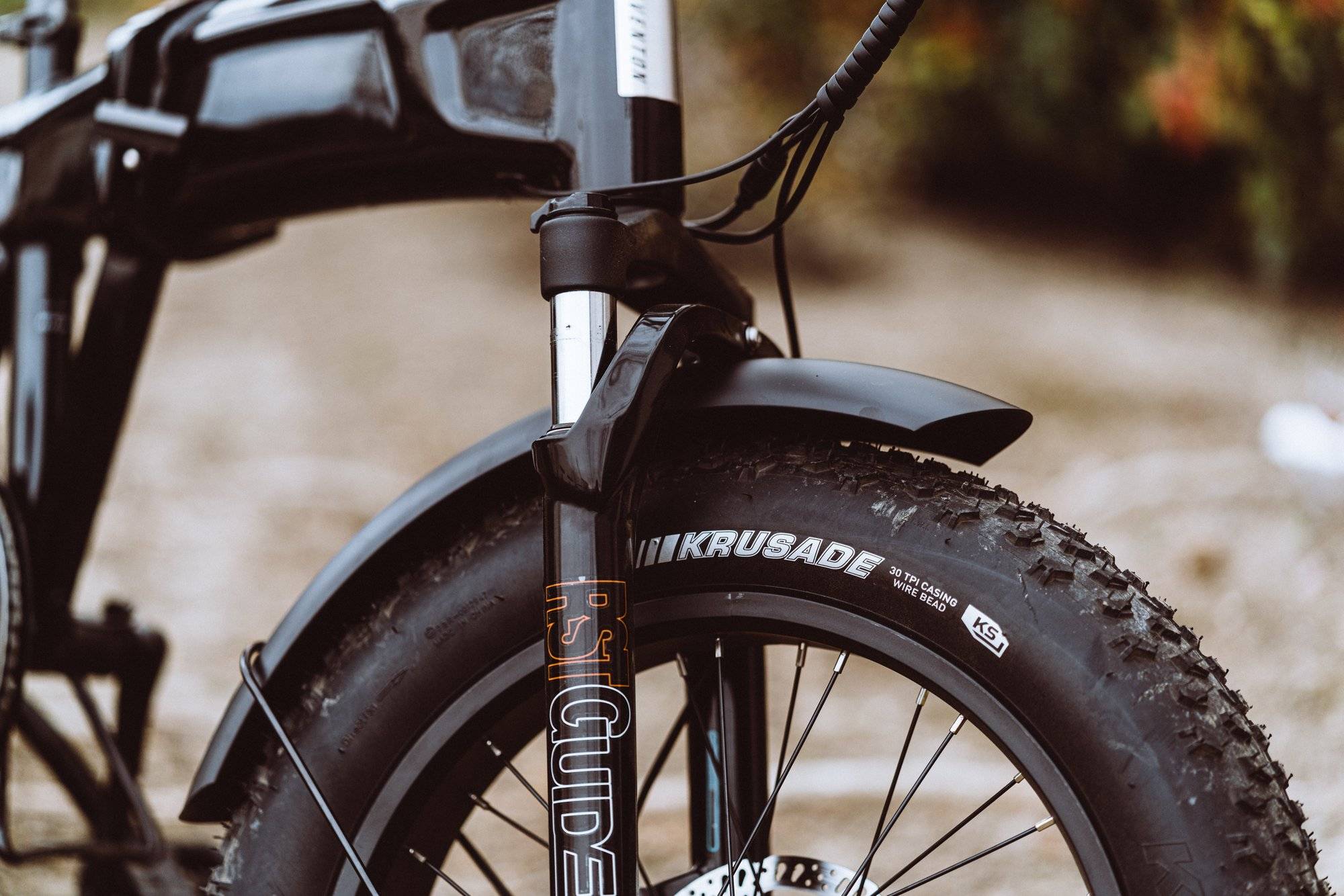 Use bike fenders for riding in rain