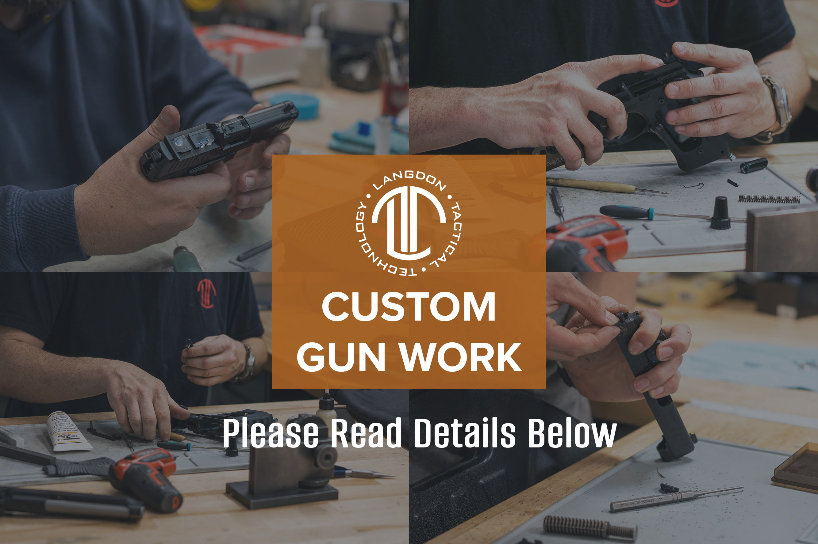 Custom Gun Work Page Banner with LTT CGW Collage