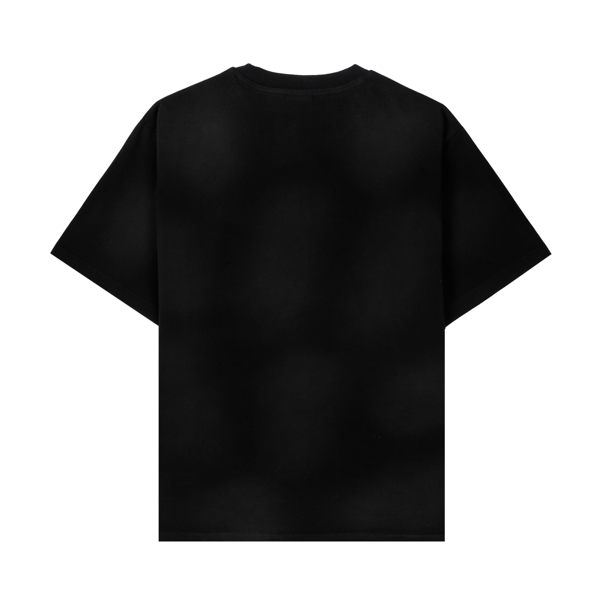 Black t-shirt featuring 