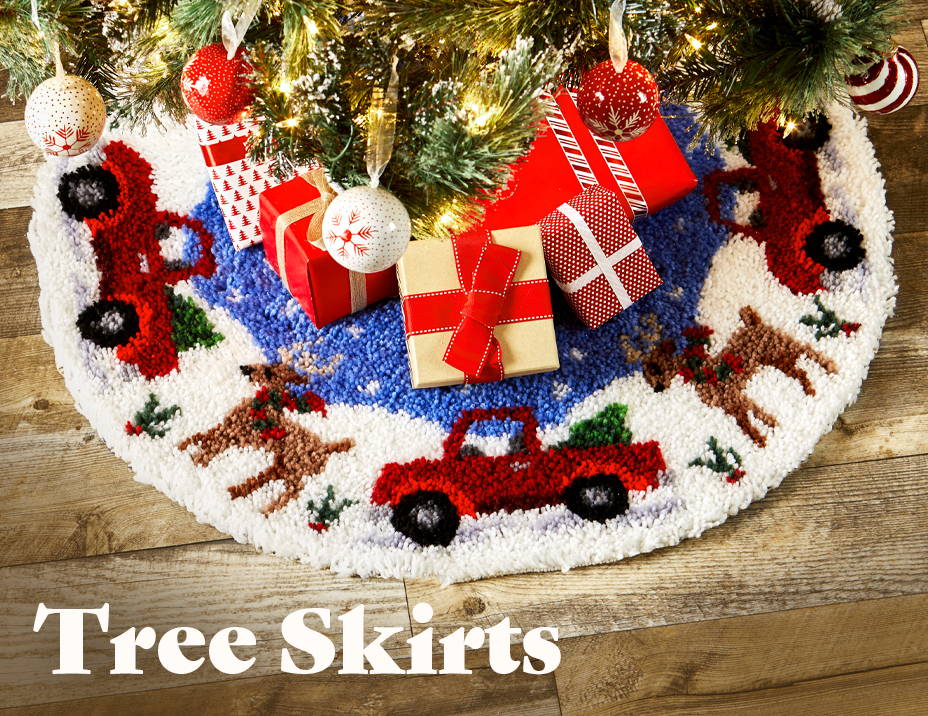 Latch Hook Tree Skirt Kits