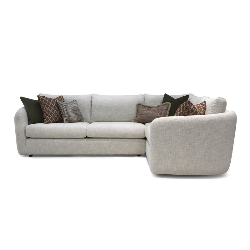 Carnaby round cornered corner sofa, part of the Vogue Williams collection