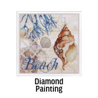 Diamond Painting. Image: Diamond Dotz Beach Sparkle Diamond Painting.