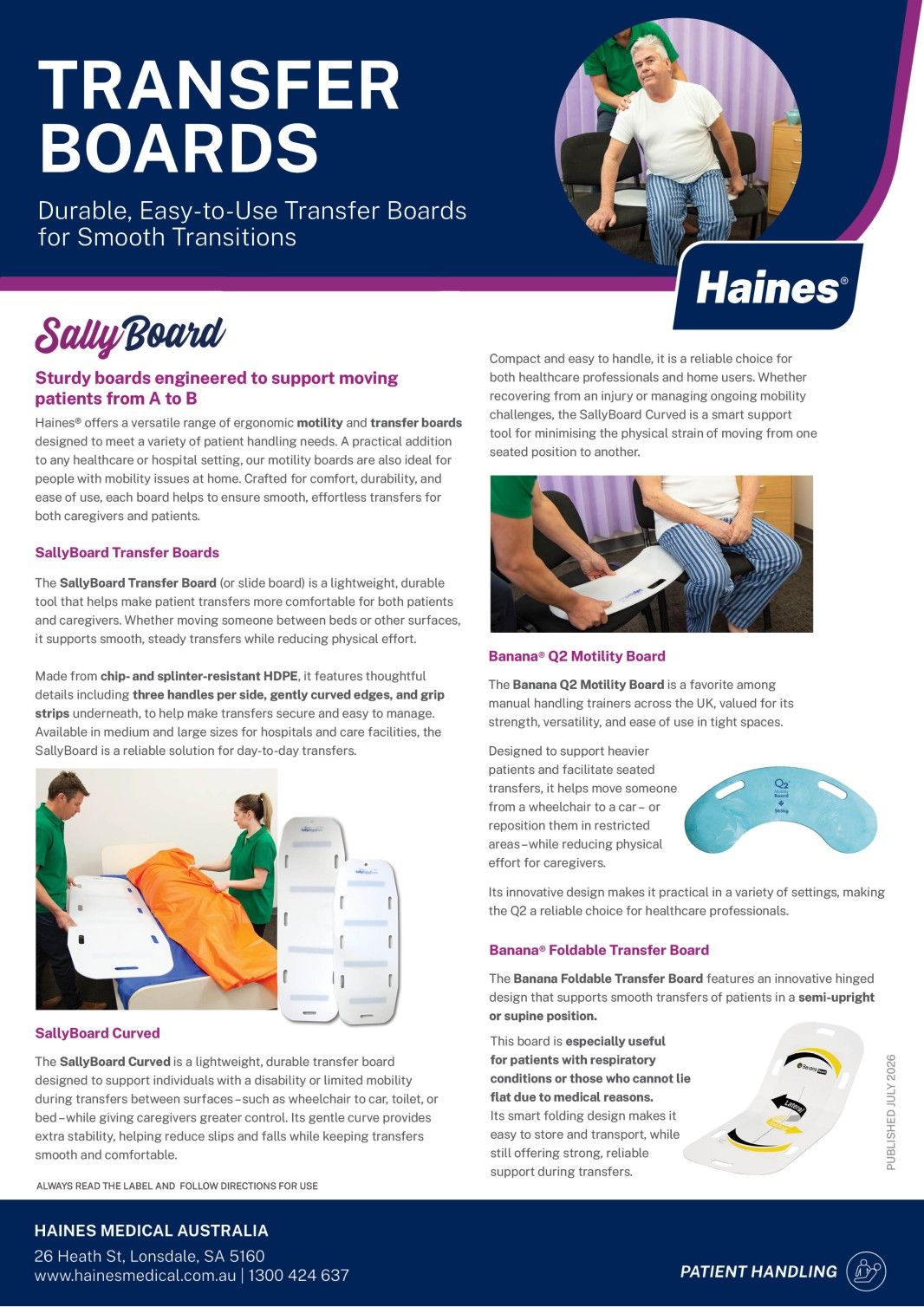 Transfer Boards Brochure