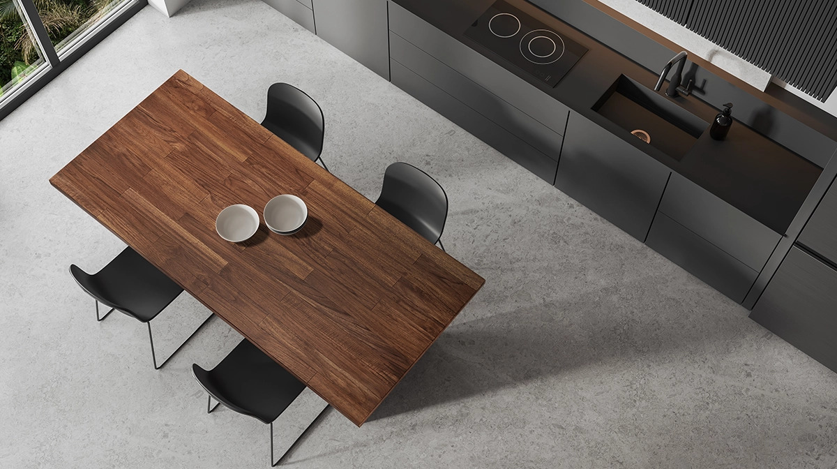 Handcrafted Butcher Block Countertop – Solid Hard Teakwood