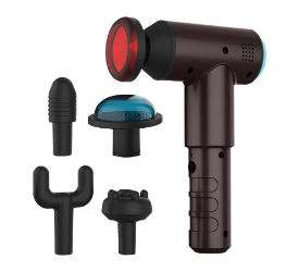Active Pro Hot and Cold Massage Gun with 5 unique replacement heads