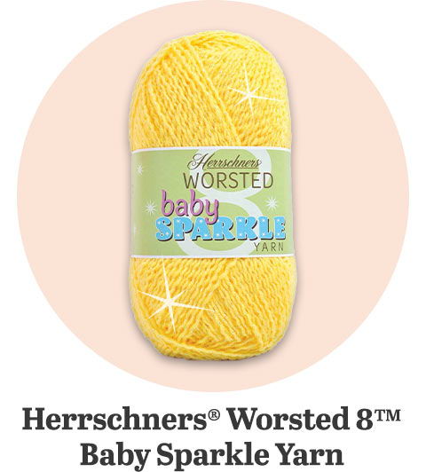 Herrschners Worsted 8 Baby Sparkle Yarn
