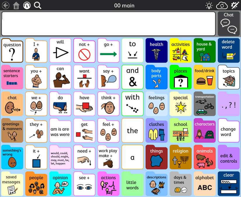 PODD 60 Expanded Keyword Tobii Dynavox Snap Core First AAC app