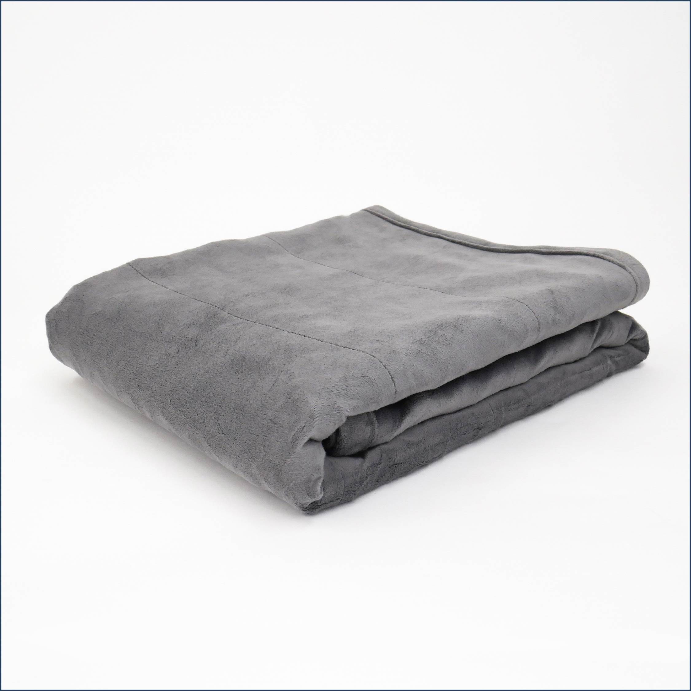 Tuc Cool Weighted Blanket folded on white background.