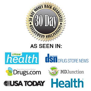 A picture of a 30 day guarantee seal with other brand icons