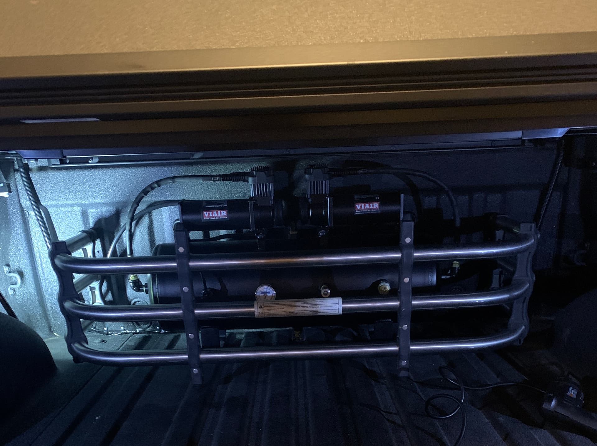 2020 Toyota Tundra with Conductor’s Special 844 Nightmare Edition Train Horn Kit installed